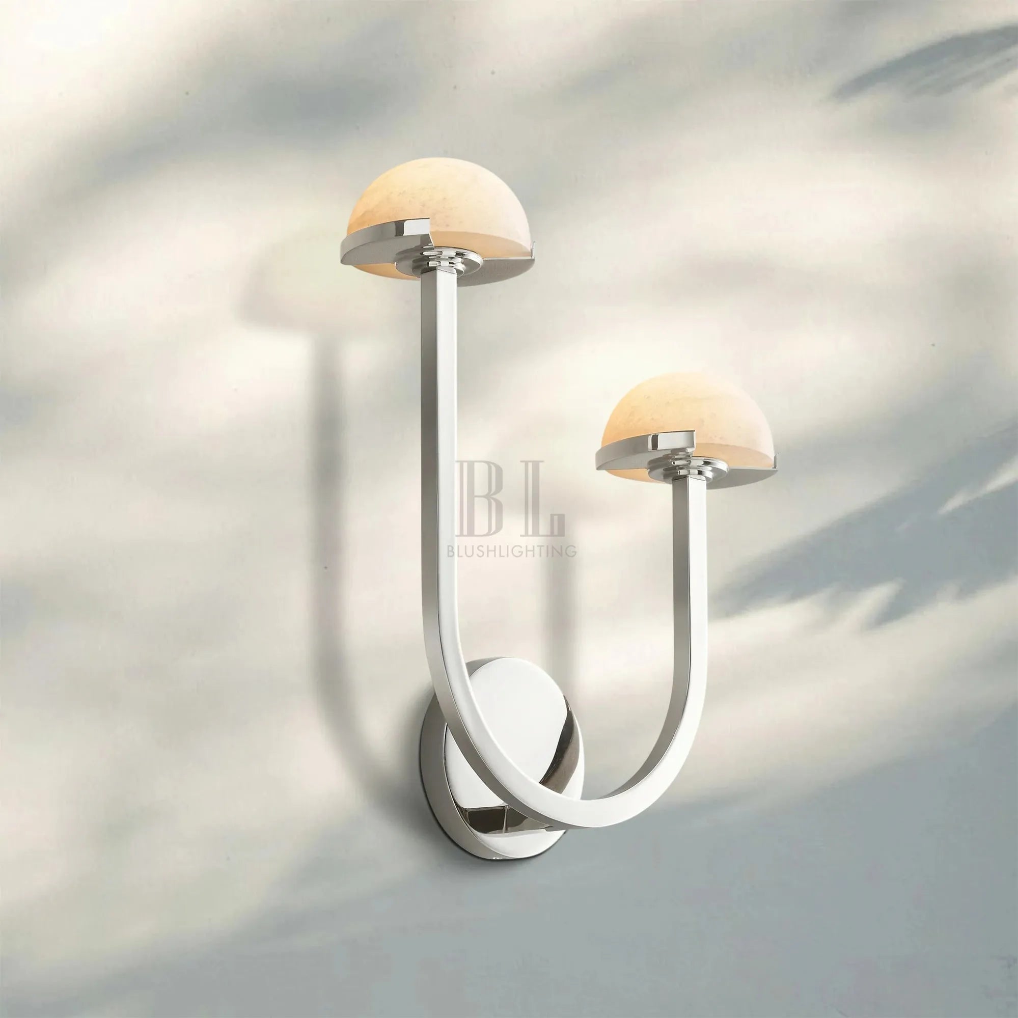 Pedrea Alabaster Double Wall Sconce - Blushlighting