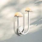 Pedrea Alabaster Double Wall Sconce-Right-Polished Nickel-