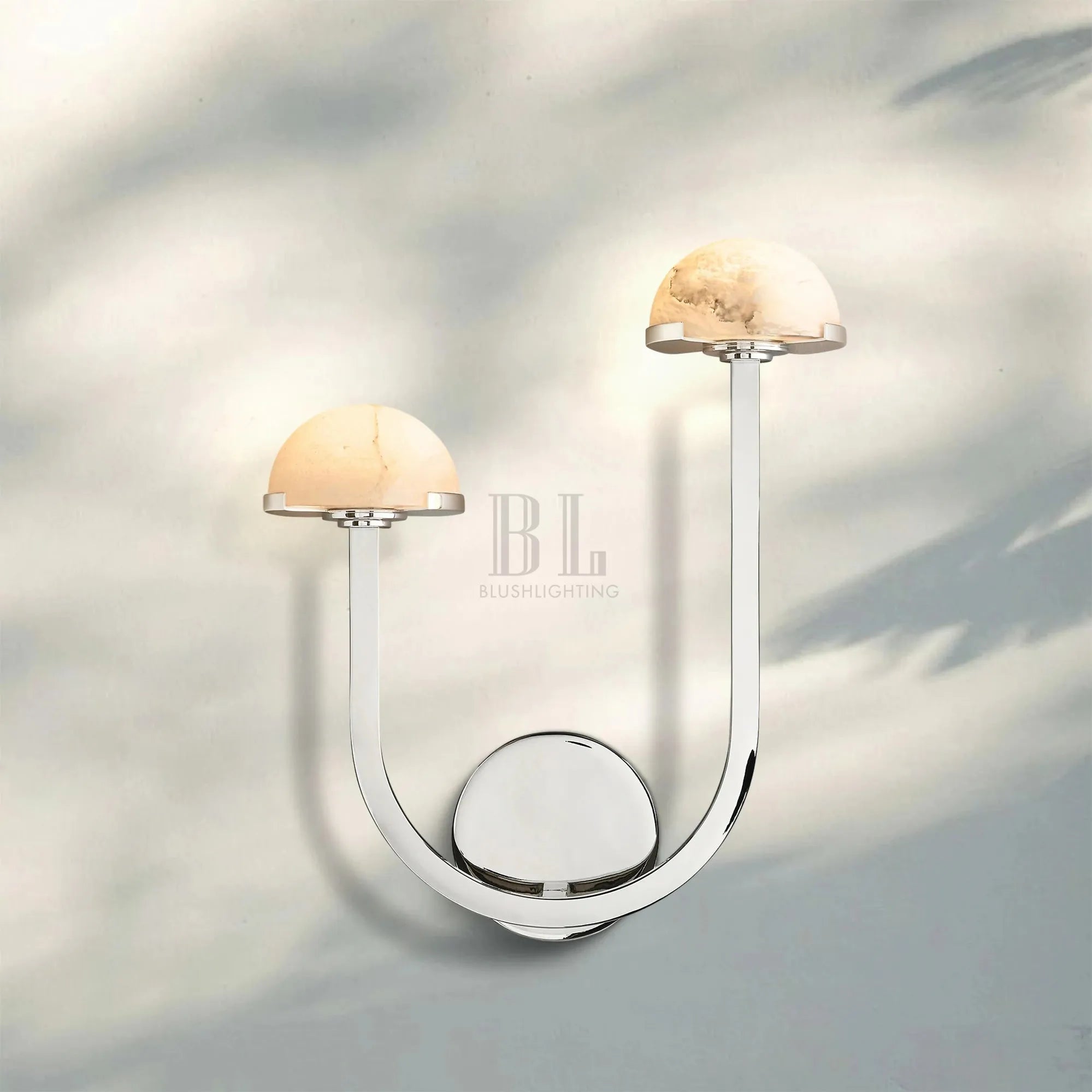 Pedrea Alabaster Double Wall Sconce - Blushlighting