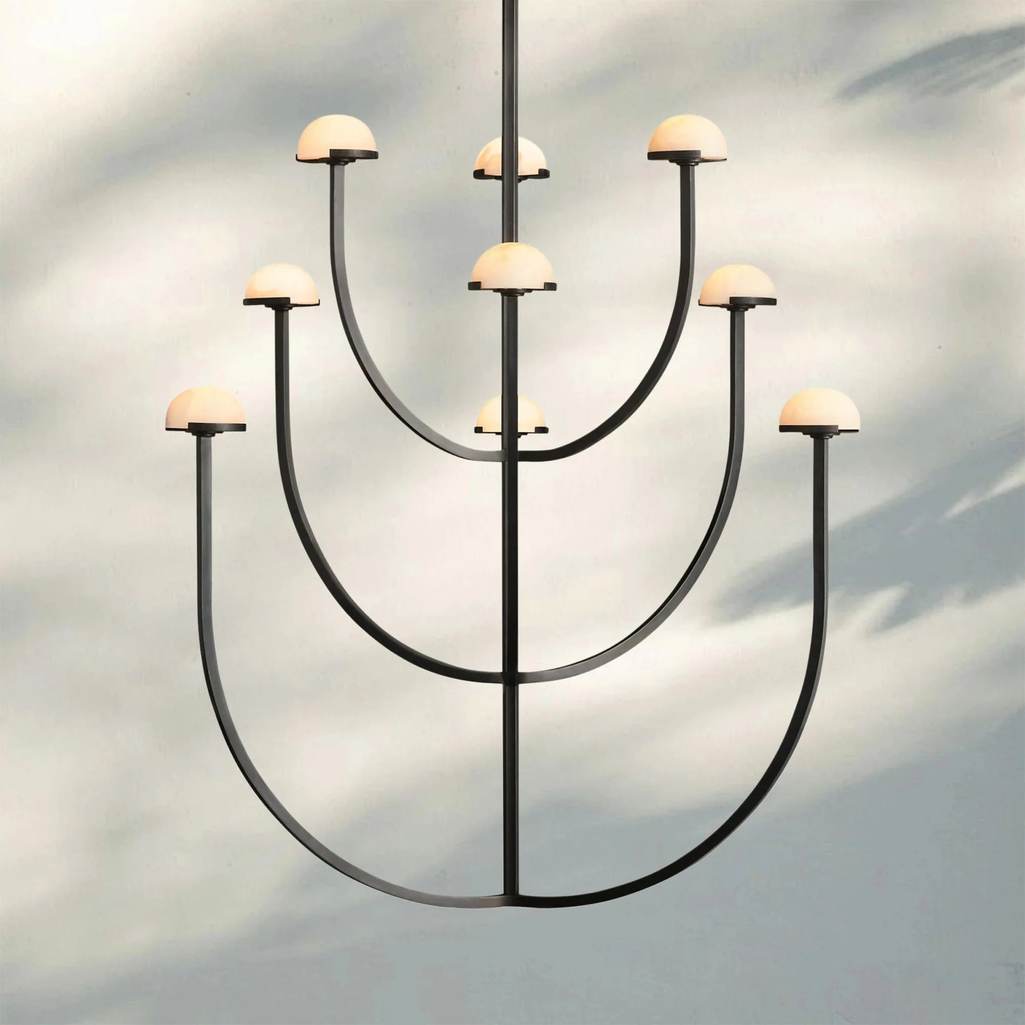 Pedrea Alabaster Round Chandelier 24'' 32'' 40'' - Blushlighting