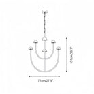 Pedrea Alabaster Round Chandelier 24'' 32'' 40'' - Blushlighting