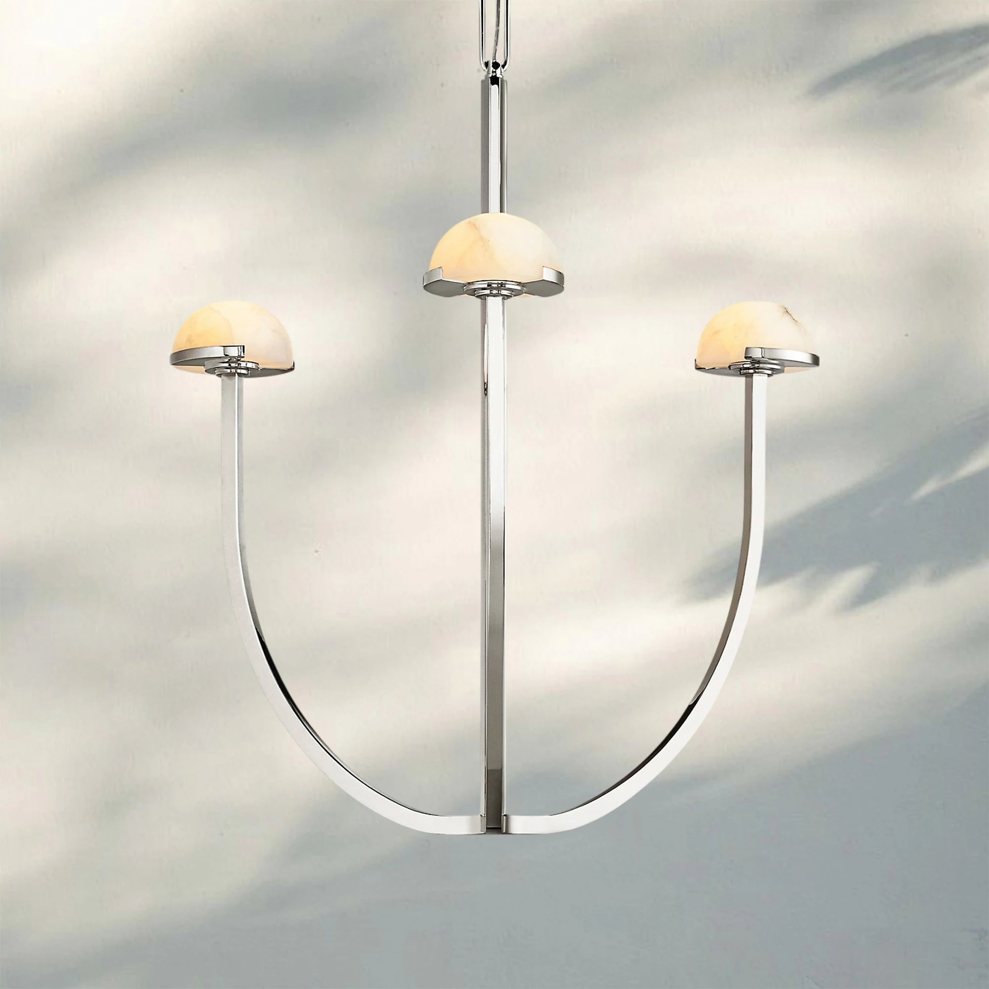 Pedrea Alabaster Round Chandelier 24'' 32'' 40''-