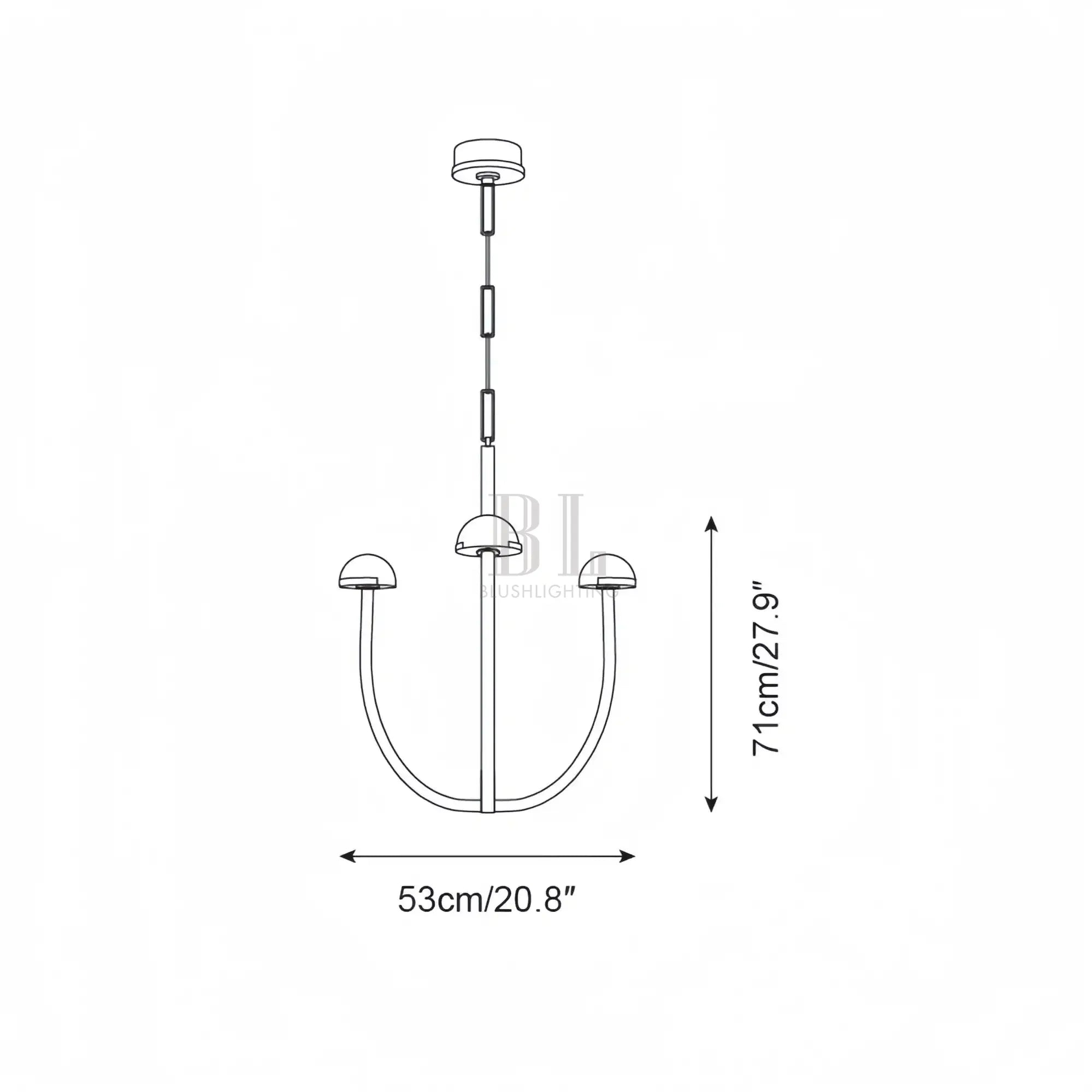 Pedrea Alabaster Round Chandelier 24'' 32'' 40'' - Blushlighting