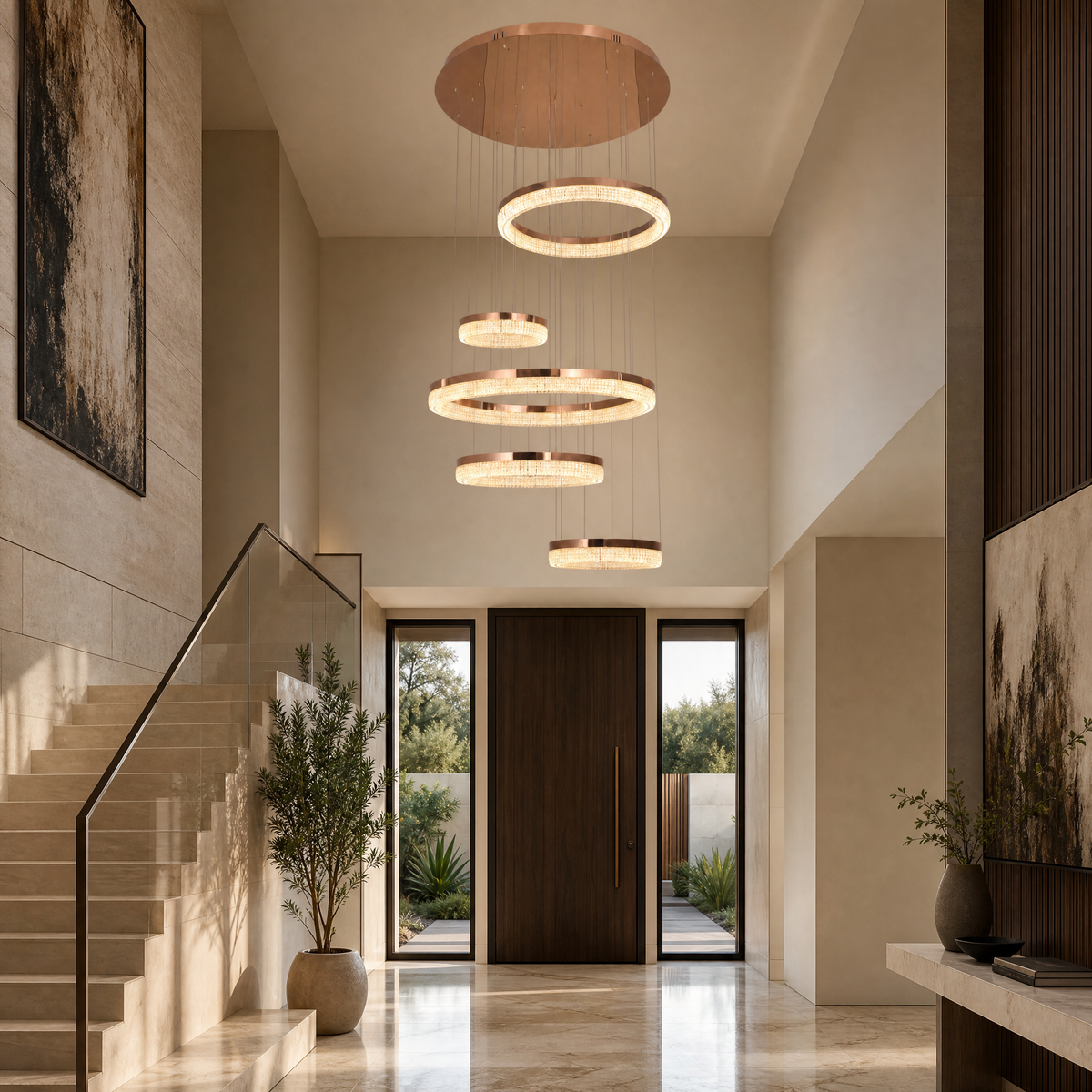 Penombra Ring Cascade Chandelier