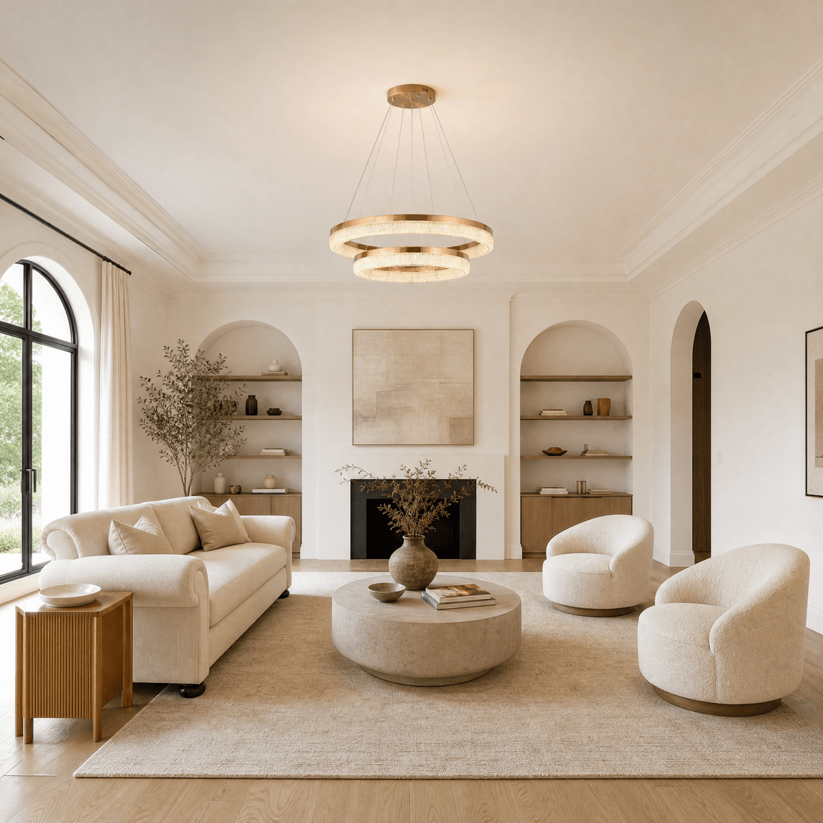 Penombra Ring Duo Chandelier - Blushlighting