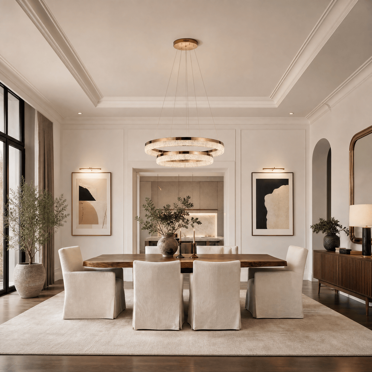 Penombra Ring Duo Chandelier - Blushlighting