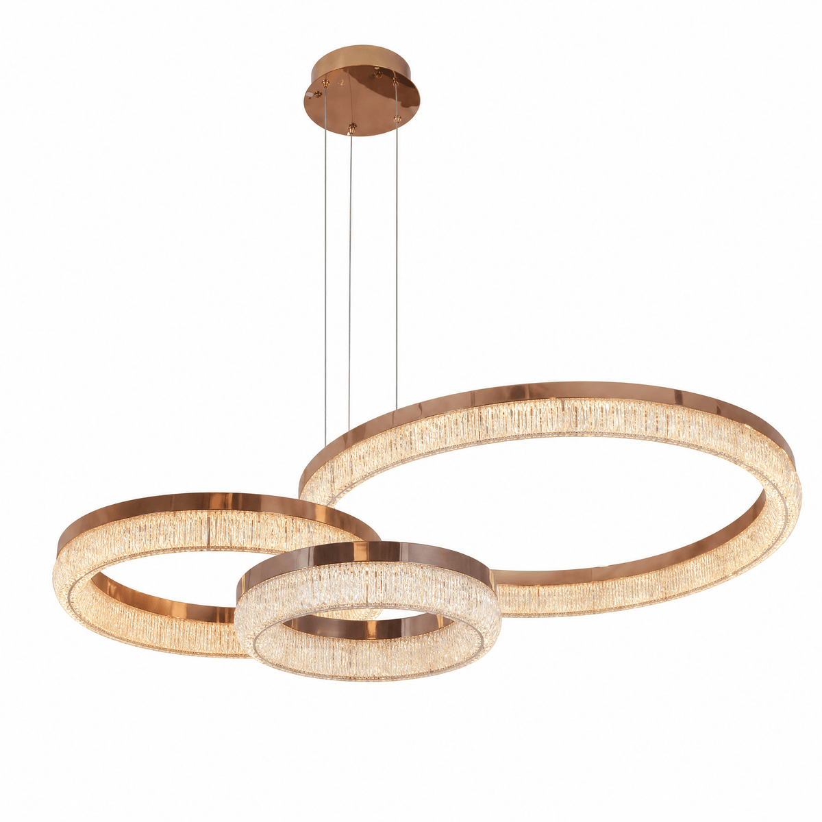 Penombra Ring Trio Chandelier - Blushlighting