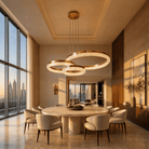 Penombra Ring Trio Chandelier - Blushlighting