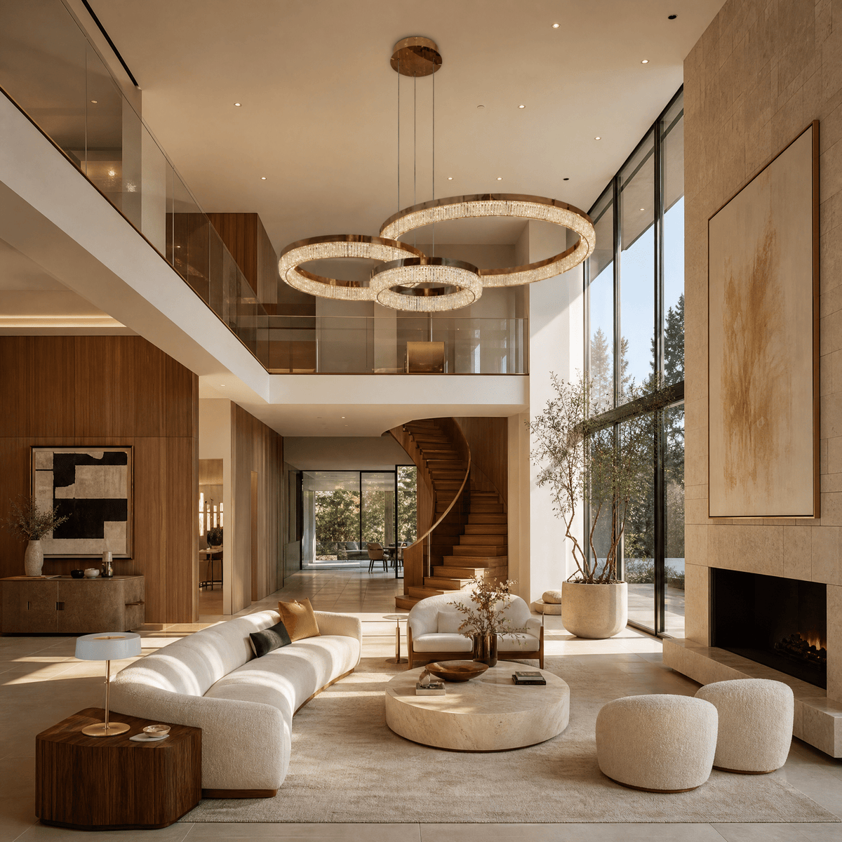 Penombra Ring Trio Chandelier - Blushlighting
