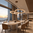 Penombra Ring Trio Chandelier - Blushlighting