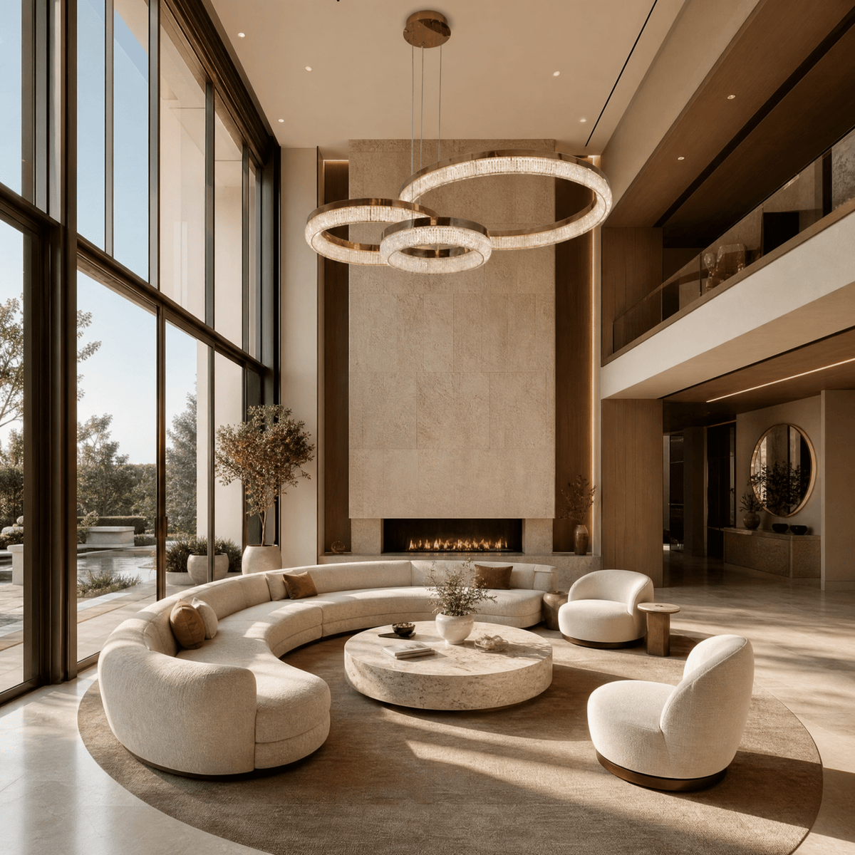 Penombra Ring Trio Chandelier - Blushlighting