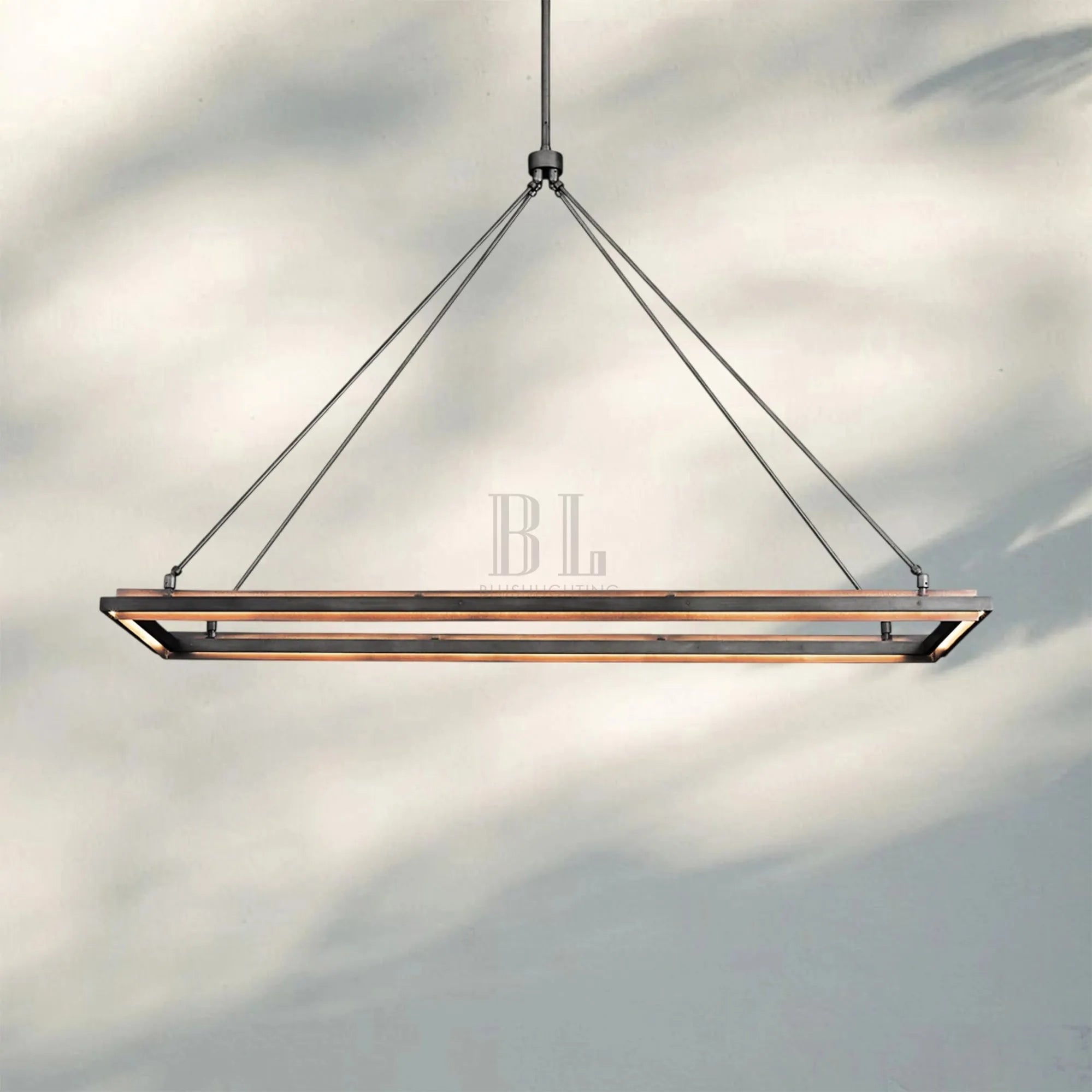Peralte Rectangular Chandelier 48" 62“-60"-Blushlighting
