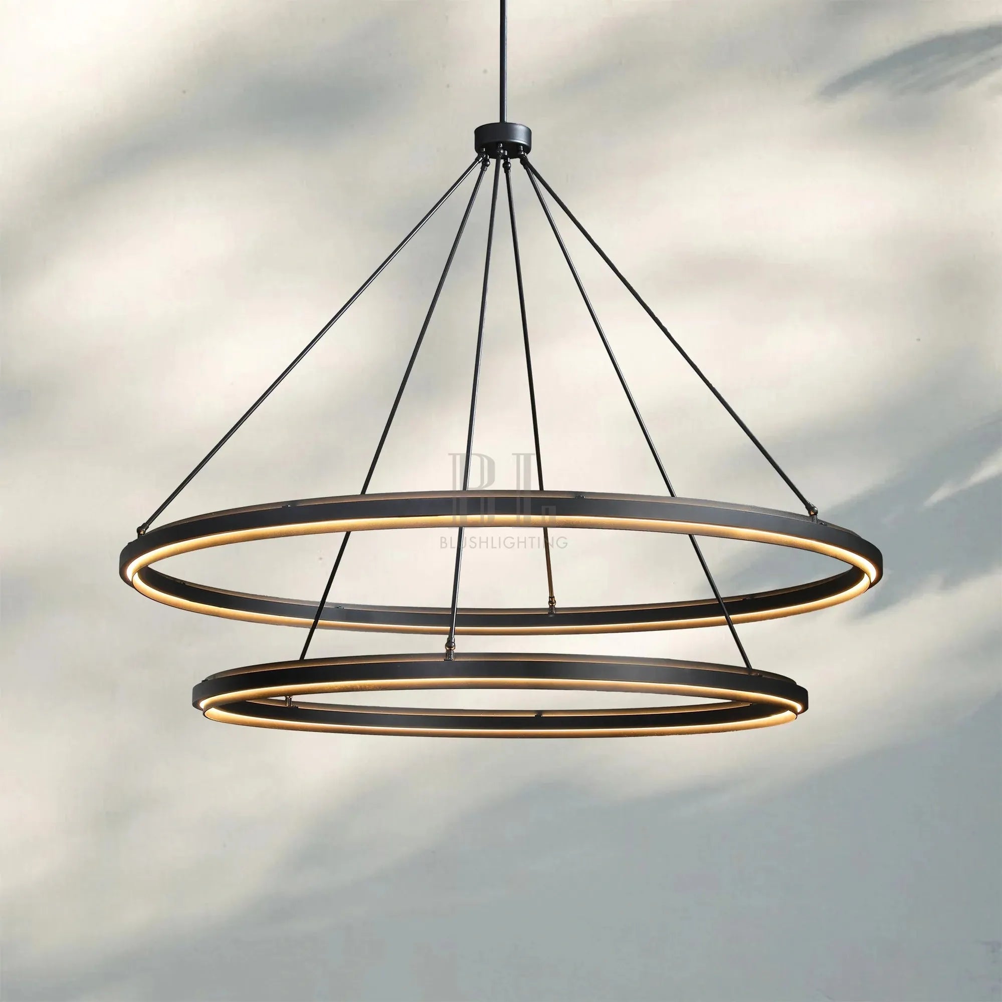 Peralte Two-Tier Round Chandelier 60"-