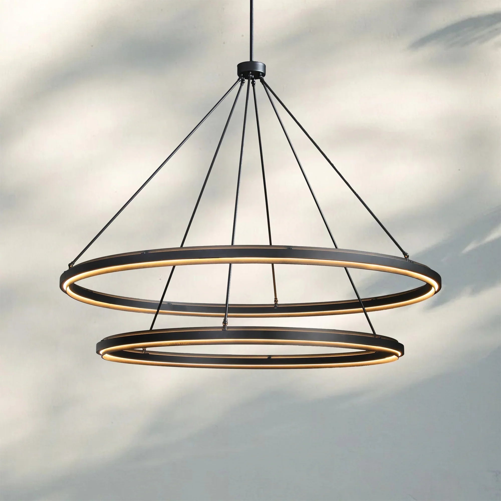 Peralte Two-Tier Round Chandelier 60"-