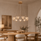 Petalia Modern Contemporary Pendant Light - Ø32.3" × H8.5" (Ø82 × H21.5 cm)Blushlighting