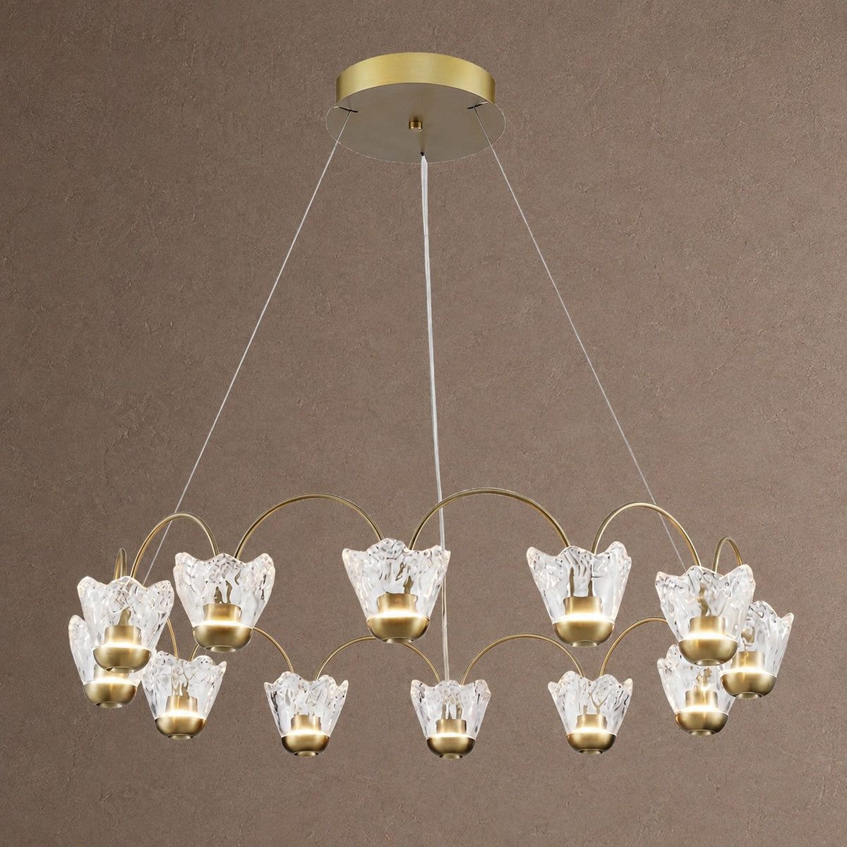 Petalia Modern Contemporary Pendant Light - Ø40.9" × H8.5" (Ø104 × H21.5 cm)Blushlighting