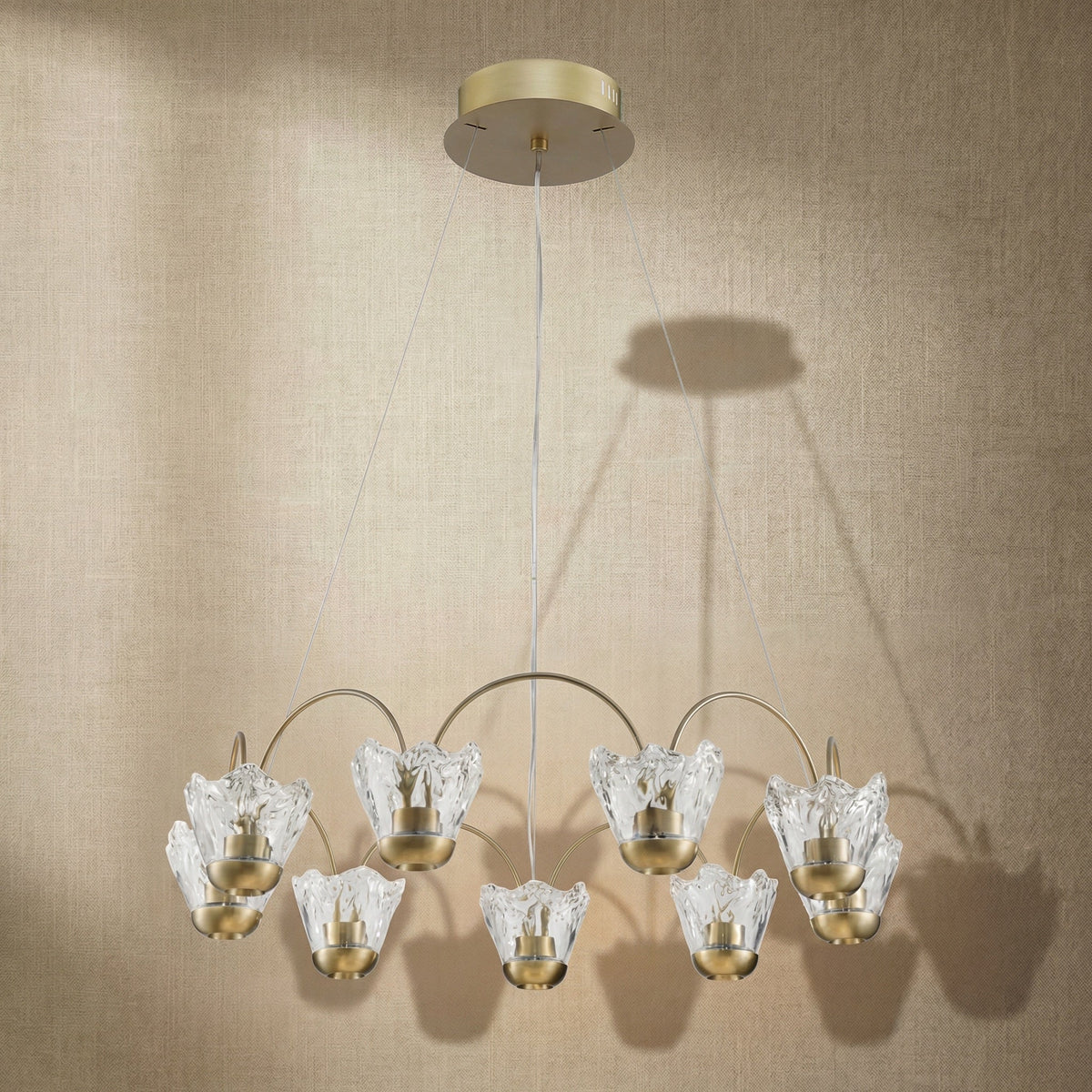 Petalia Modern Contemporary Pendant Light - Ø32.3" × H8.5" (Ø82 × H21.5 cm)Blushlighting