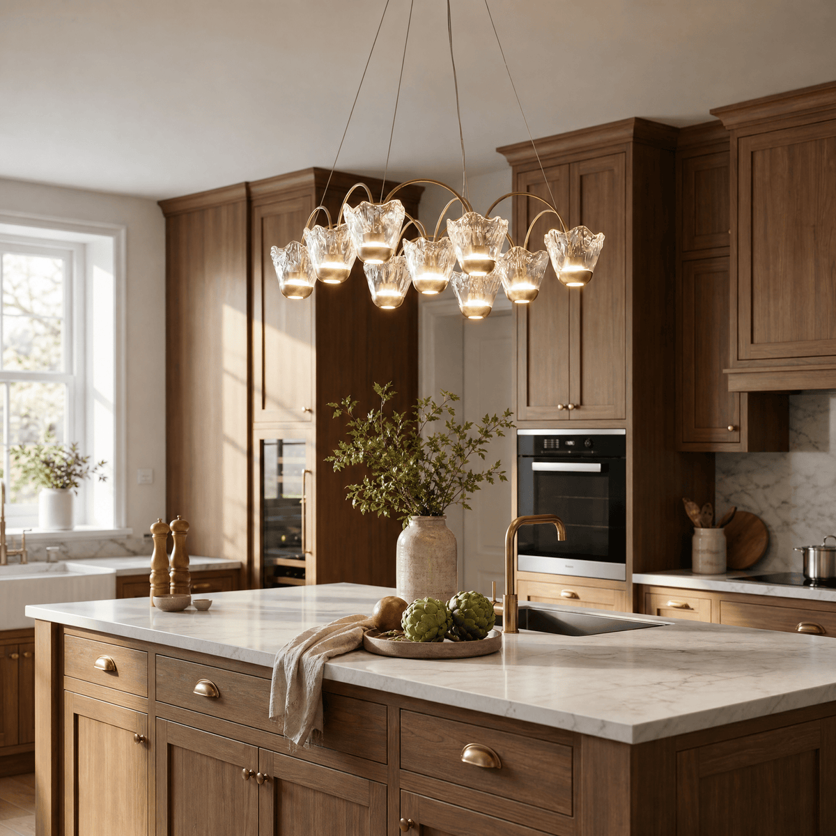 Petalia Modern Pendant Light L24" - Blushlighting
