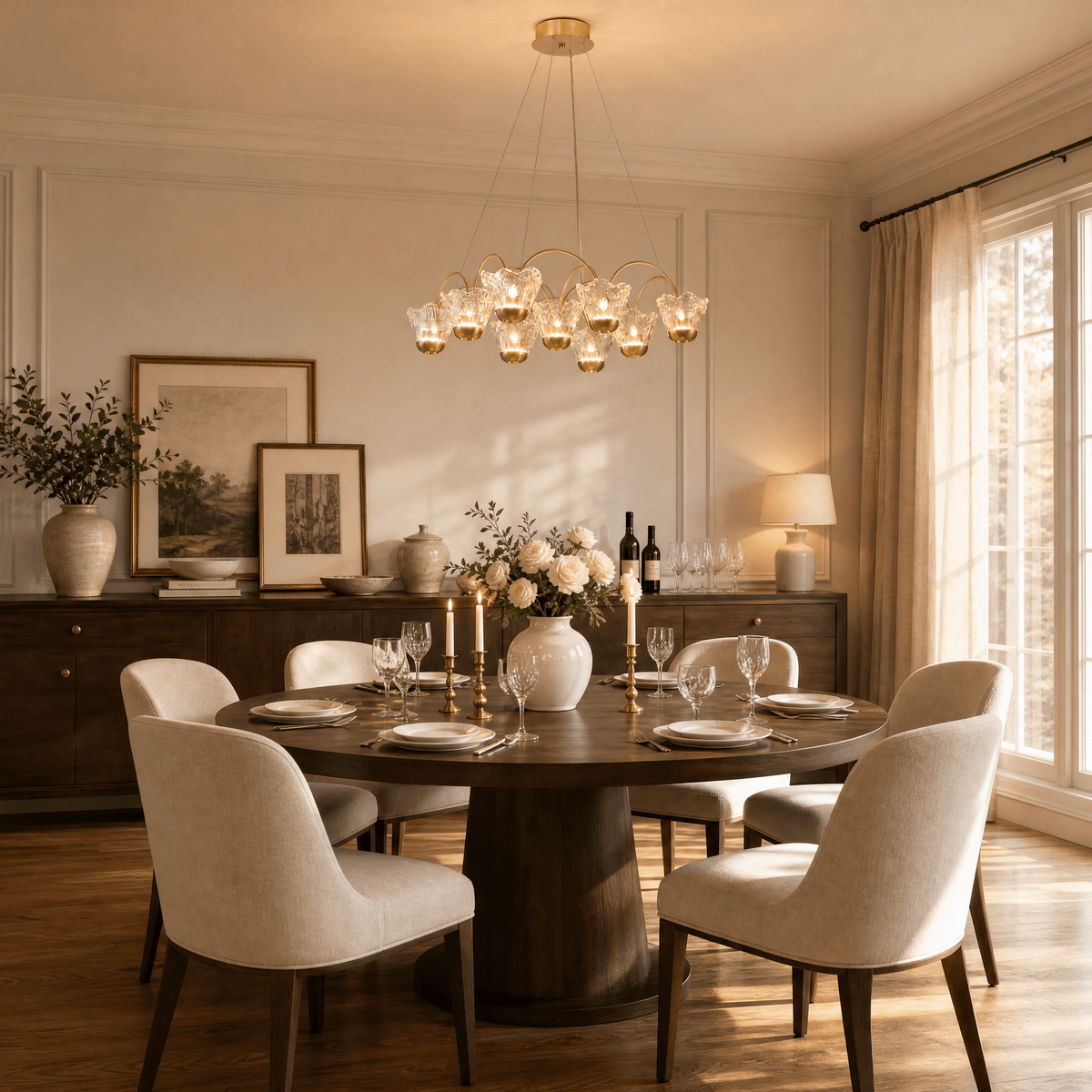 Petalia Modern Pendant Light L24" - Blushlighting