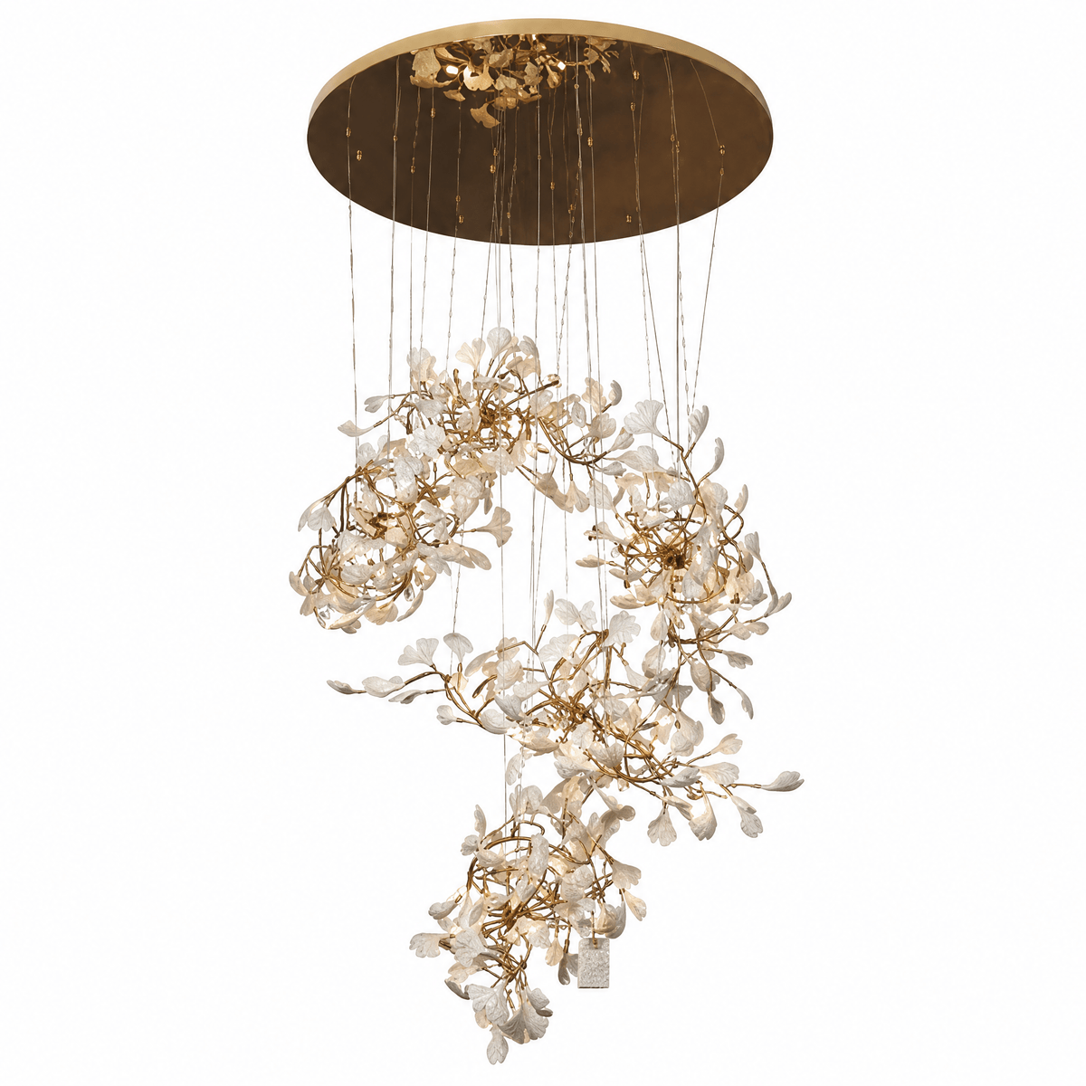 Petalo Ceramic Chandelier - Blushlighting