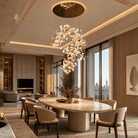 Petalo Ceramic Chandelier - Blushlighting