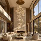 Petalo Ceramic Chandelier - Blushlighting