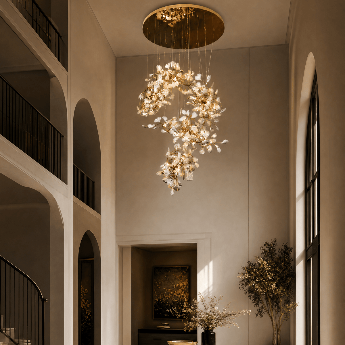 Petalo Ceramic Chandelier - Blushlighting