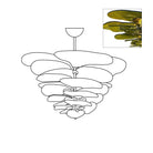 Petals Gold Murano Chandelier - 12-lights ∅ 26.3″ x H 11.4″Pink & GoldBlushlighting