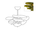 Petals Gold Murano Chandelier - 8-lights ∅ 21.6″ x H 8.6″Amber & GoldBlushlighting