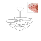 Petals Gold Murano Chandelier - 8-lights ∅ 21.6″ x H 8.6″Pink & GoldBlushlighting