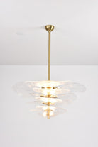 Petals Gold Murano Chandelier - 8-lights ∅ 21.6″ x H 8.6″Pink & GoldBlushlighting