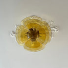 Petals Gold Murano Chandelier - 12-lights ∅ 26.3″ x H 11.4″Clear & GoldBlushlighting