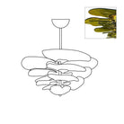 Petals Gold Murano Chandelier - 20-lights ∅ 39.4″ x H 21.7″Pink & GoldBlushlighting