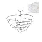 Petals Gold Murano Chandelier - 16-lights ∅ 31.5″ x H 17.7″Green & GoldBlushlighting