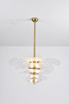 Petals Gold Murano Chandelier - 20-lights ∅ 39.4″ x H 21.7″Pink & GoldBlushlighting