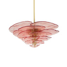 Petals Gold Murano Chandelier - 8-lights ∅ 21.6″ x H 8.6″Pink & GoldBlushlighting