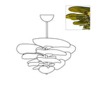 Petals Gold Murano Chandelier - 12-lights ∅ 26.3″ x H 11.4″Green & GoldBlushlighting