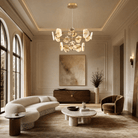 Petra Chandelier Modern Dining Room 39.4" D - Blushlighting