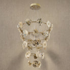 Petra Modern Natural Stone Cascading Chandelier - Blushlighting