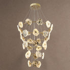 Petra Modern Natural Stone Cascading Chandelier - Blushlighting