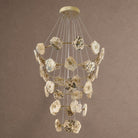 Petra Modern Natural Stone Cascading Chandelier - Blushlighting