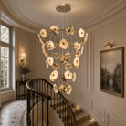 Petra Modern Natural Stone Cascading Chandelier - Blushlighting