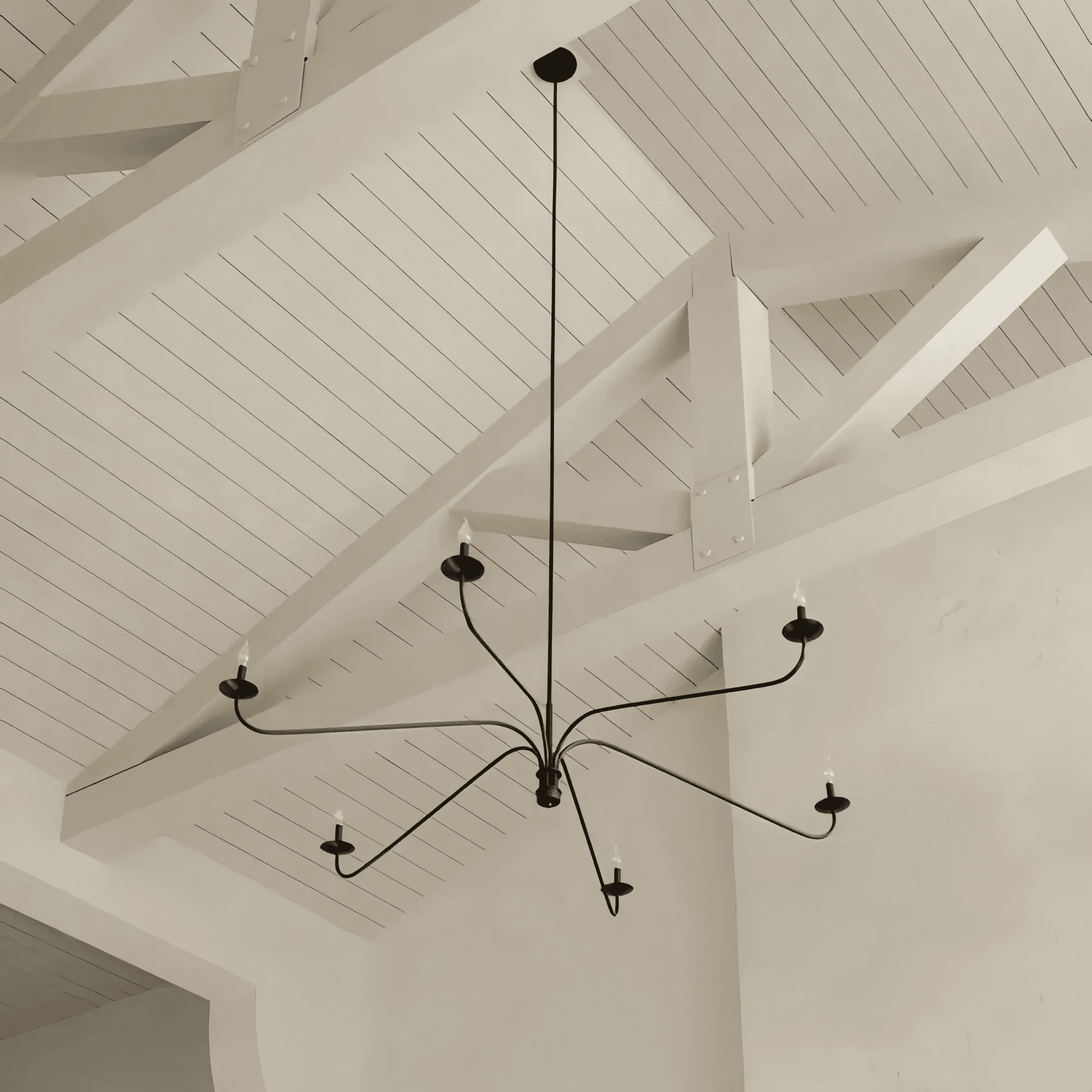 Philomena Chandelier - 70''BlackBlushlighting