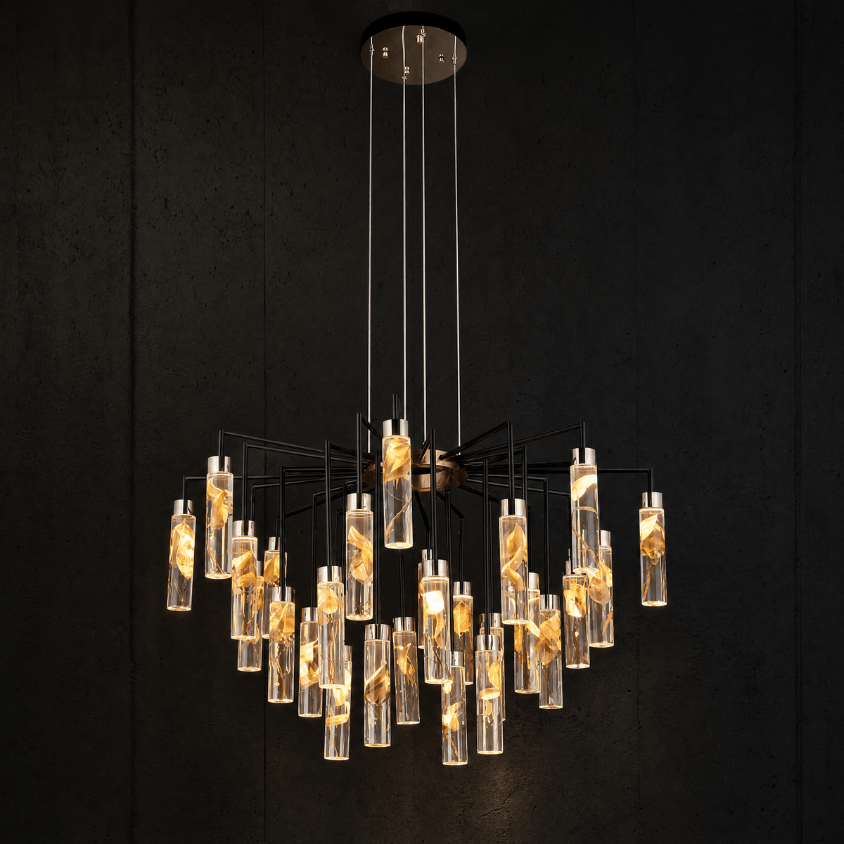 Phoenix Tree Modern Sculptural Ring Chandelier - Blushlighting