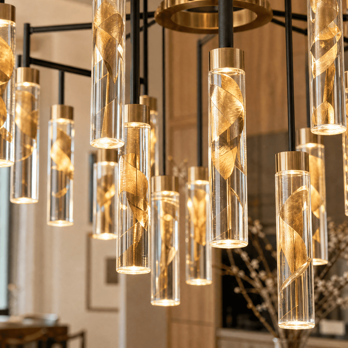 Phoenix Tree Modern Sculptural Ring Chandelier - Blushlighting