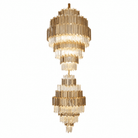 Pioggia Crystal Duo Chandelier - Blushlighting