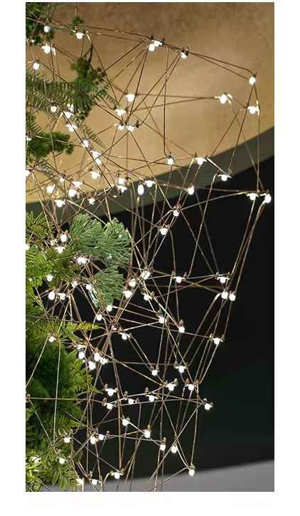 Lucia Tree Branch Chandelier for Foyer material and finish detail