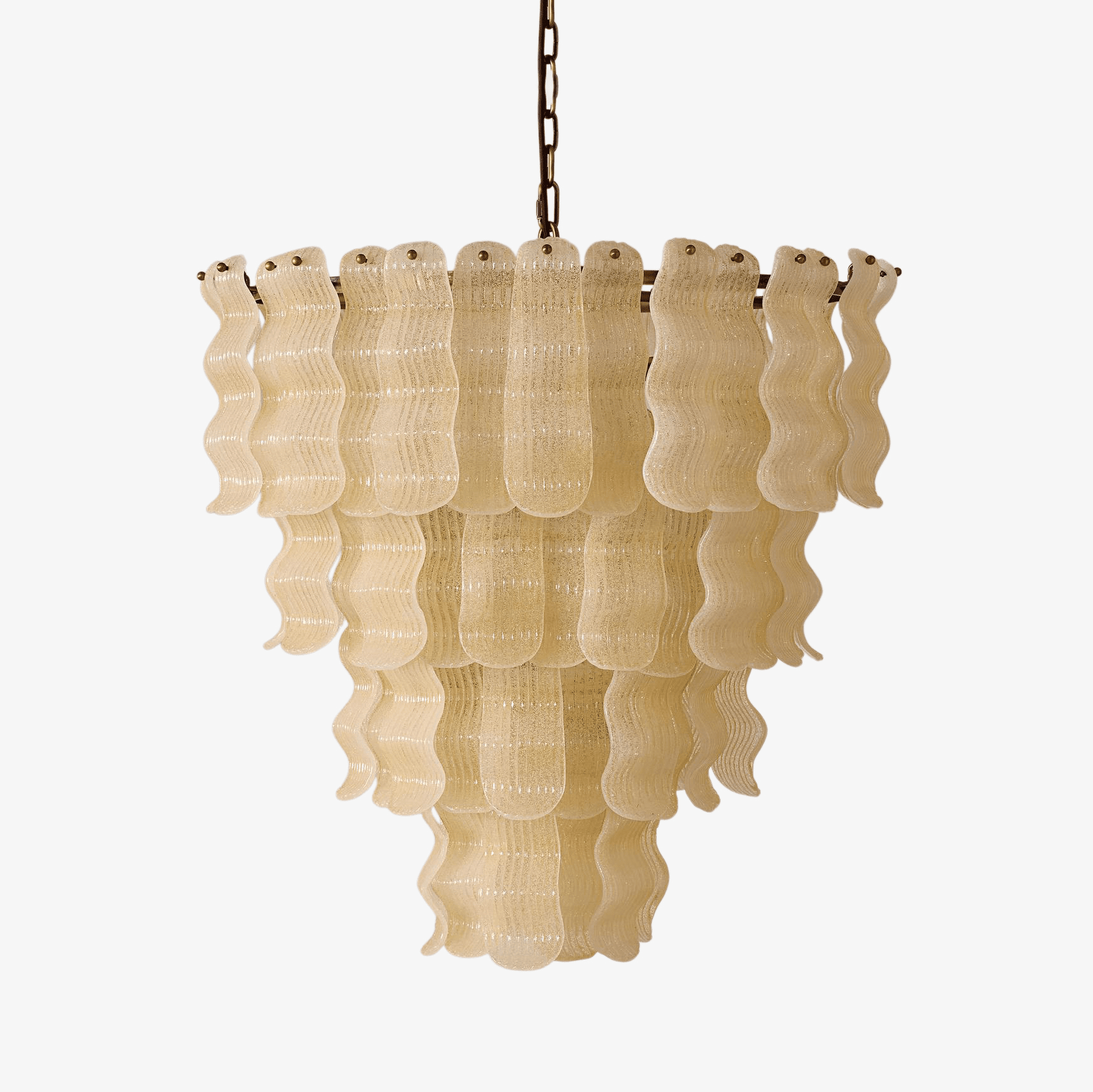 Pollensa Glass Chandelier - ∅ 29.5″ x H 37.4″Gold & YellowBlushlighting