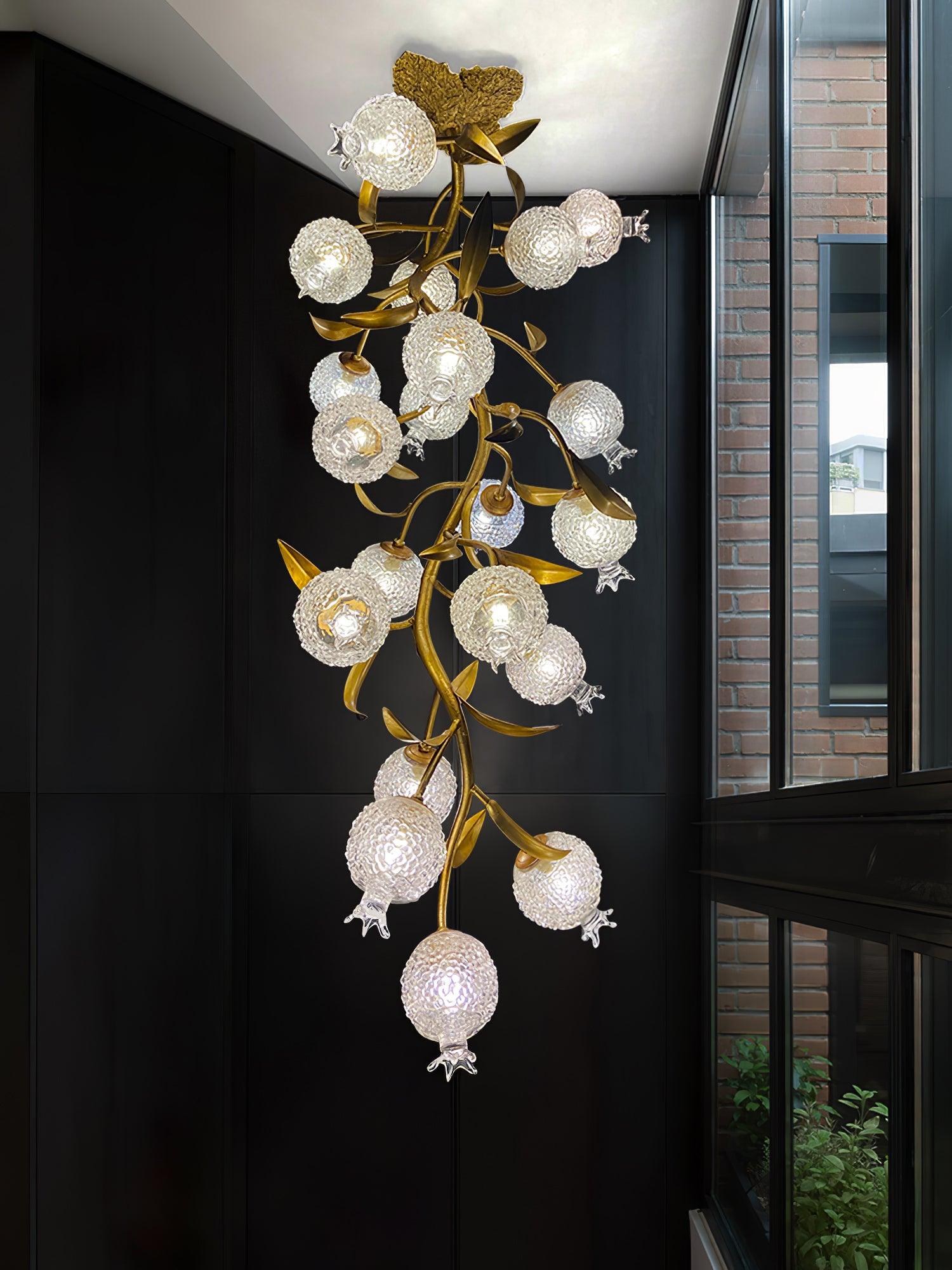 Pomegranate Brass Branch Chandelier - ∅ 19.7″ x H 51.2″ / Dia 50cm x H 130cmDark CopperBlushlighting