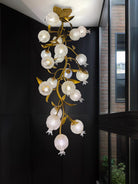 Pomegranate Brass Branch Chandelier - ∅ 19.7″ x H 51.2″ / Dia 50cm x H 130cmDark CopperBlushlighting